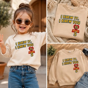 Embroidered Disneyland Pixar Toy Story 5 I Knew It I Knew You Swift Shirt,TSwift Toy Story 5 Inspired Embroidery,I Knew It I Knew You TSwift image 1