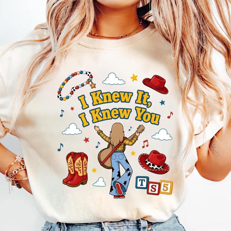 Toy Story 5 Comfort Colors Shirt, I Knew It, I Knew You Shirt, It's A Tay Story, Disneyland Toy Story Birthday Shirt, Music Tee image 5