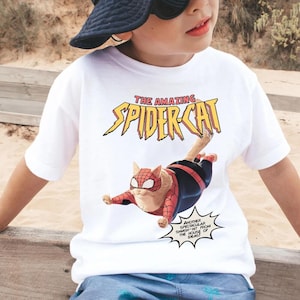 Comfort Colors Vintage 90s Spidercat-Punk Retro Comic Shirt, Retro The Amazing Spider Man Shirt, Spiderman Fan Gift, Spidery Shirt for Fan image 1