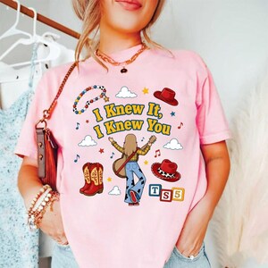 Toy Story 5 Comfort Colors Shirt, I Knew It, I Knew You Shirt, It's A Tay Story, Disneyland Toy Story Birthday Shirt, Music Tee image 4