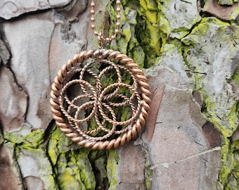 Flower of life tensor pendant