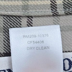 Vtg 90s Pendleton 100% Wool Plaid Flannel Button-Up Shirt Green Beige Mens M image 7