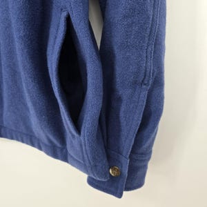 Vintage 1950s Lee 101 Wool Shirt Jacket - Men's S, Royal Blue image 8