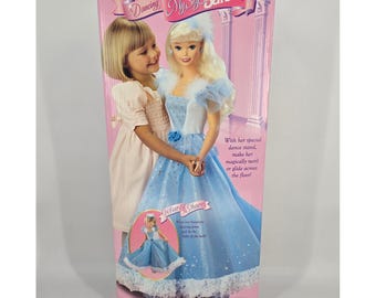 3ft 90s Vintage Dancing My Size Barbie Doll Toy Kids Girls GUC IOB Wearable Gown