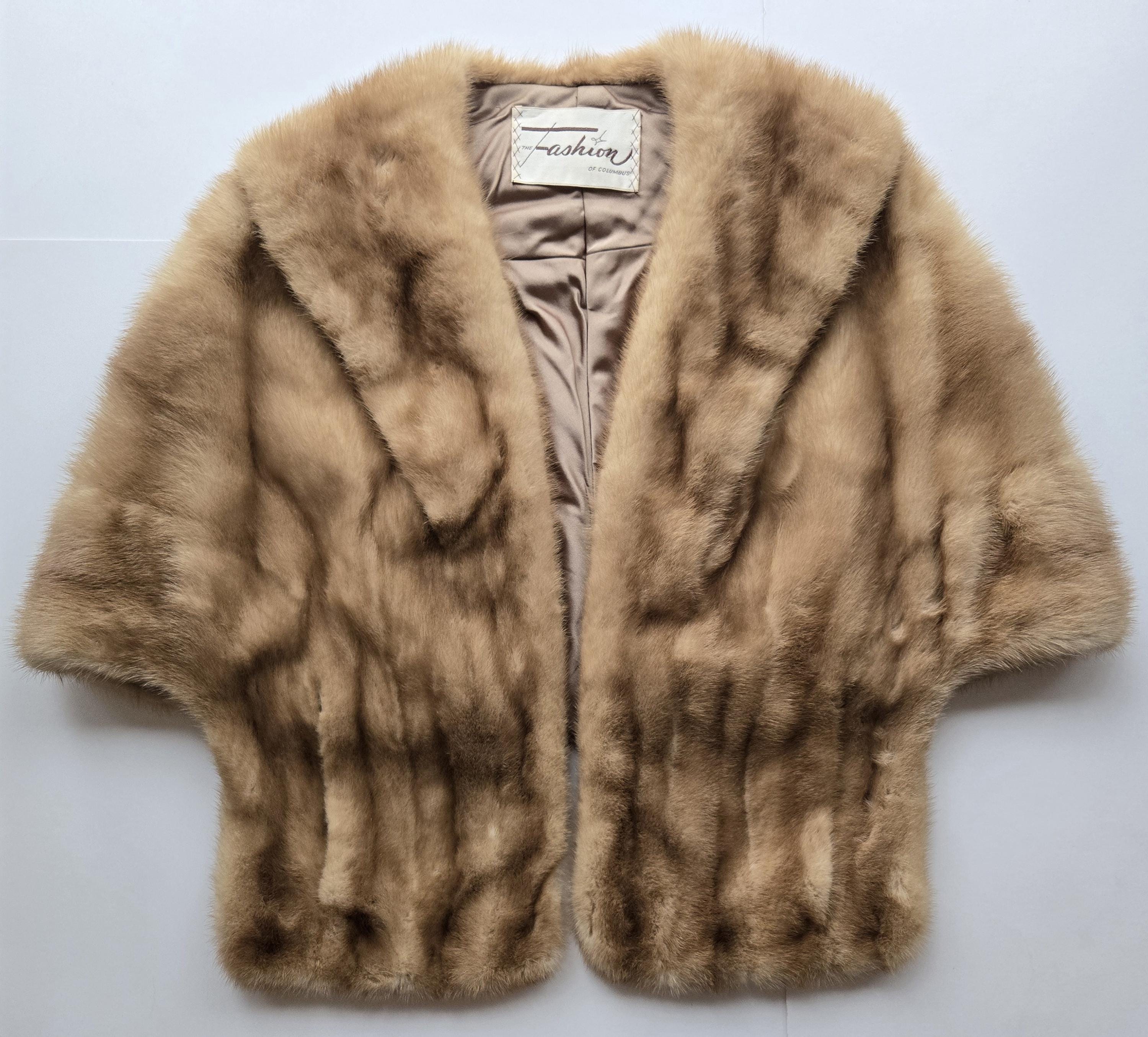 Real Mink Fur Stole - Etsy