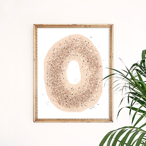 Everything Bagel Art Print | NYC Painting | New York City Wall Art | Home Decor | Giclee Poster | Gallery Wall Set | Gouache Illustration