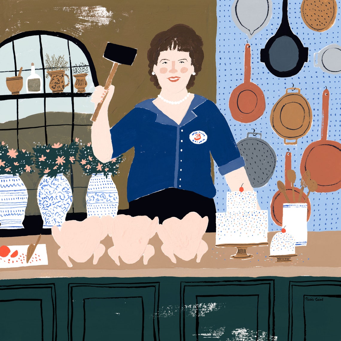 Julia Child Art Print French Cooking Wall Decor the Joy of Etsy