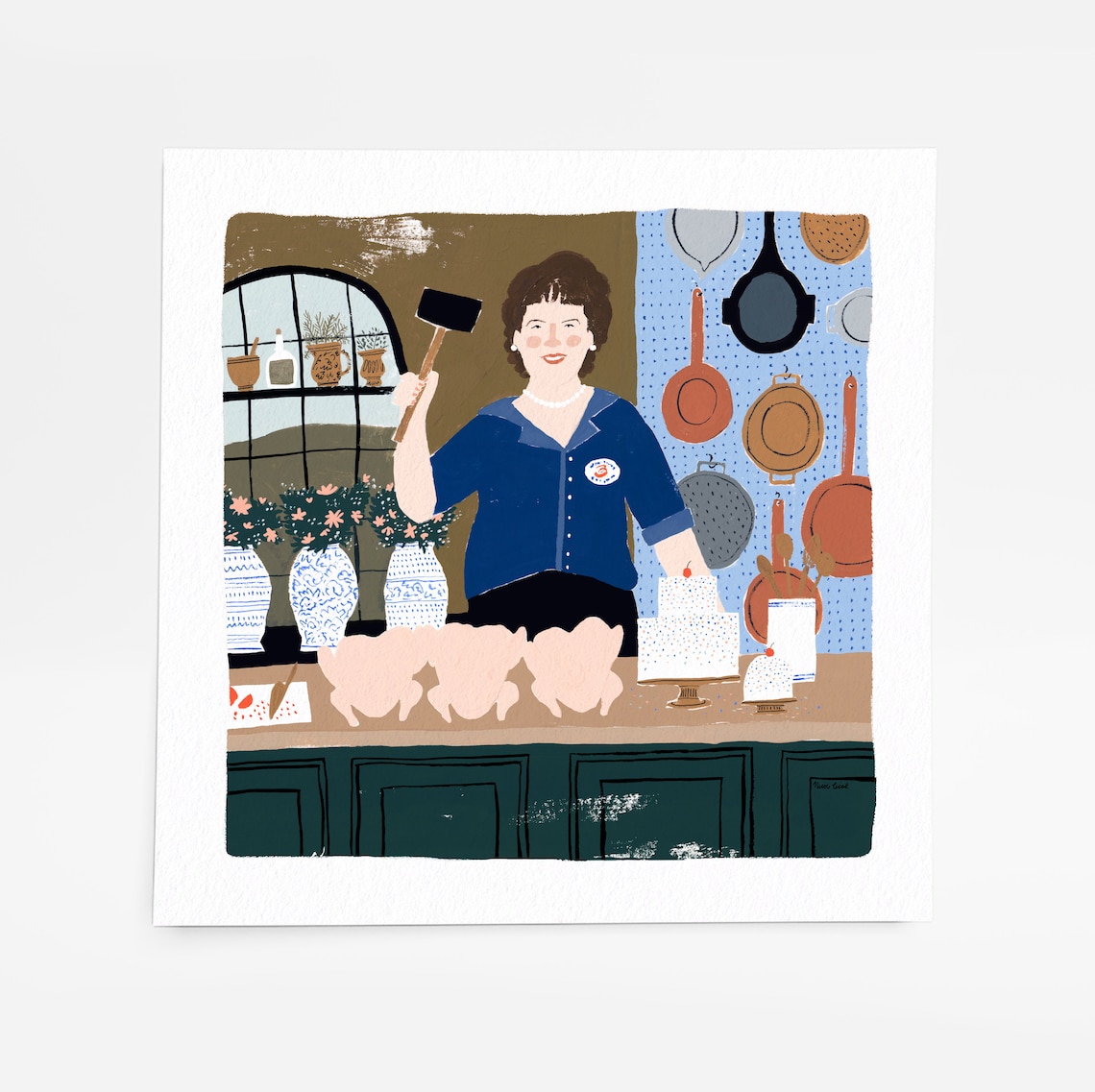 Julia Child Art Print French Cooking Wall Decor the Joy of Etsy