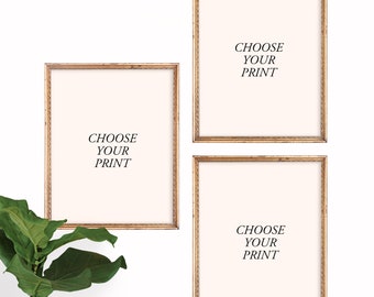 Set of 3 Art Prints Bundle | Choose Any From Shop | Home Decor | Poster | Wall Hanging | Gallery Wall Set | Nursery Illustration | Giclee