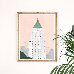 Carlyle Hotel Art Print | New York City | Central Park Art | New York Skyline | NYC Wall Art | NYC Watercolor | Gallery Wall | Illustration