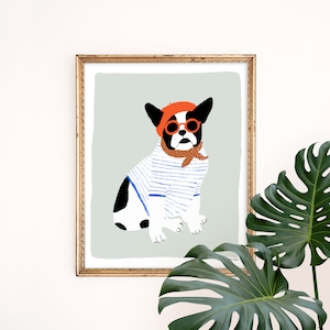 1930's Antique FRENCH BULLDOG Print 4 Champion Dogs Bonhams