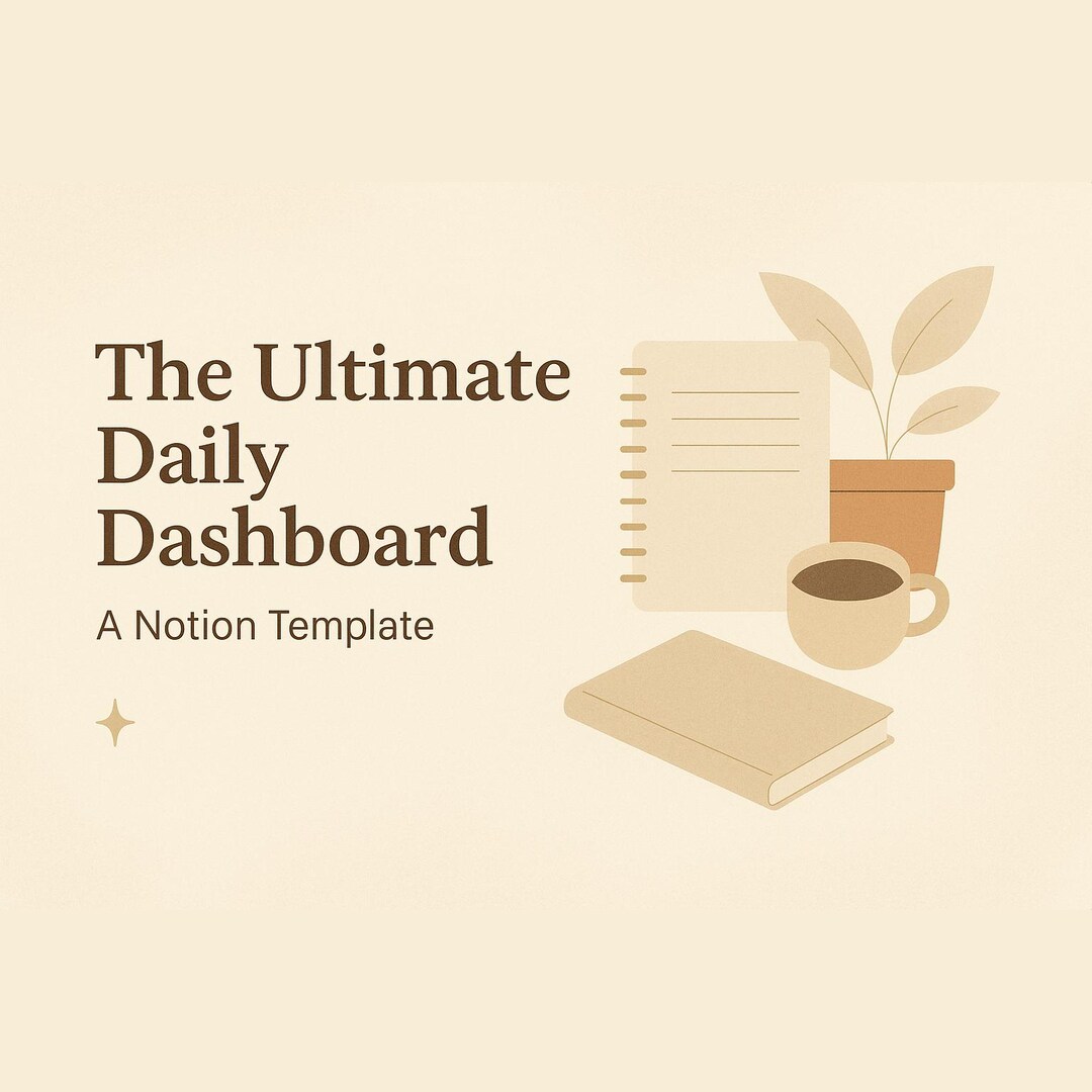 The Ultimate Daily Dashboard - Notion Template (digital) - Etsy