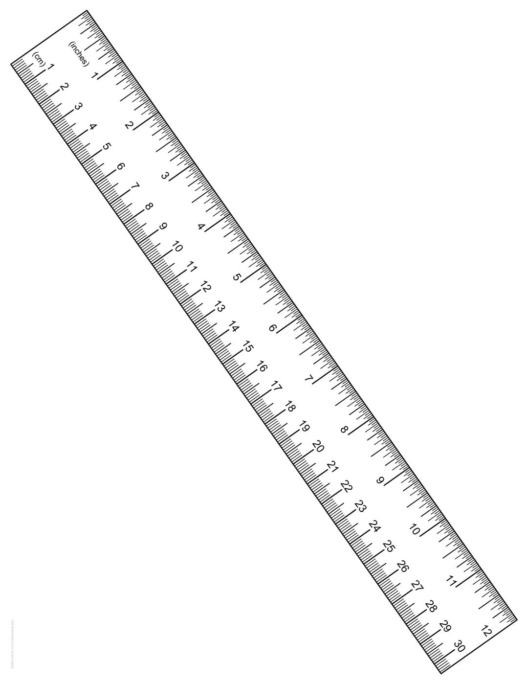 Printable Rulers | English and Metric Measurements Included | PDF | PNG ...