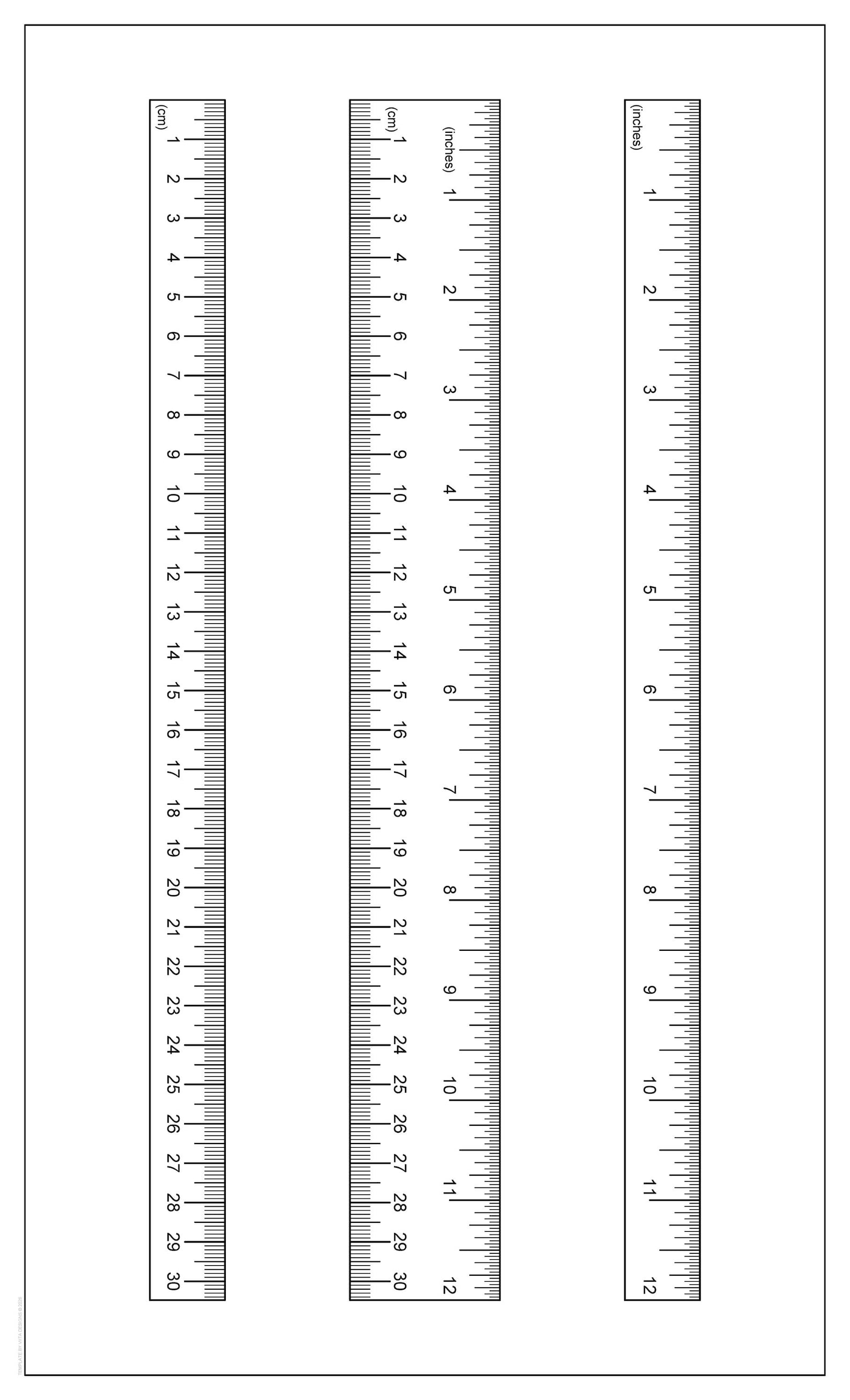 Math Counting Ruler Printable Pdf Printable Rulers | English and Metric Measurements Included | PDF | PNG ...