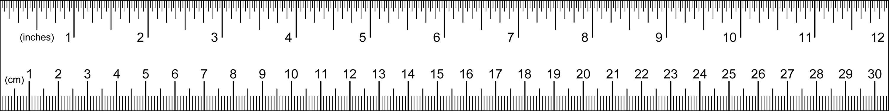 Printable Rulers | English and Metric Measurements Included | PDF | PNG ...