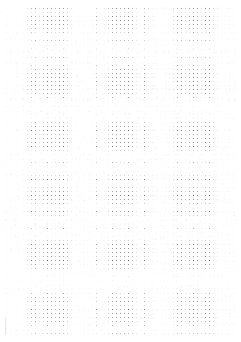 5mm Dot Grid Template on A3 Paper Size | 5mm Square With Highlighted ...