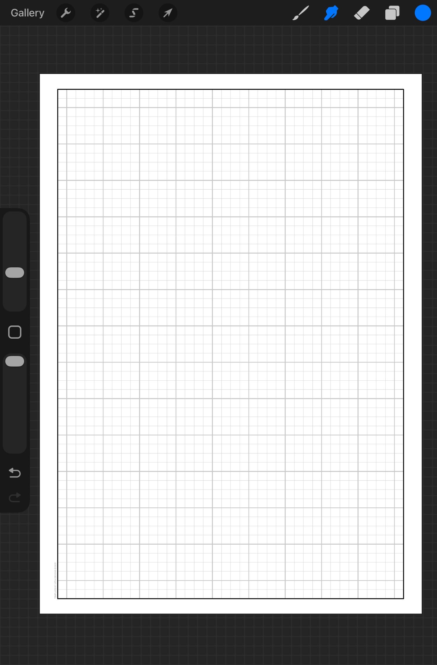 5mm Graph Paper Template on A4 Paper Size | 5mm Square With Highlighted ...