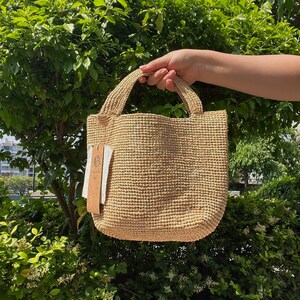 Raffia Straw Clutch, Handwoven Small Handbag, Mini Straw Tote Bag, Beach Everyday Summer Bag, Gift for Her