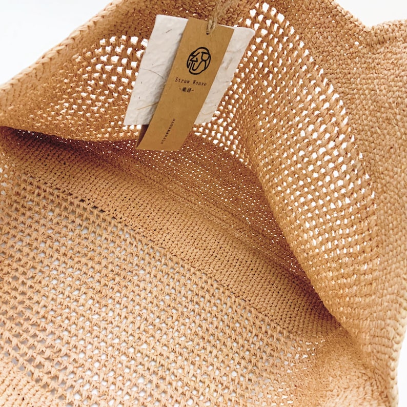 Handwoven Raffia Tote Bag, Eco Friendly Straw Bag, Large Capacity Beach Vacation Bag, French Style Boho Shoulder Handbag for Women