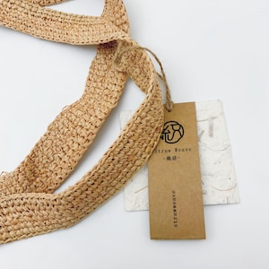 Handwoven Raffia Tote Bag, Eco Friendly Straw Bag, Large Capacity Beach Vacation Bag, French Style Boho Shoulder Handbag for Women