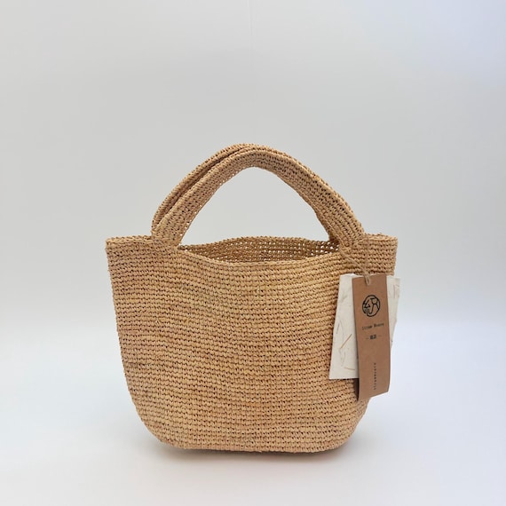 Raffia Straw Clutch, Handwoven Small Handbag, Mini Straw Tote Bag, Beach Everyday Summer Bag, Gift for Her