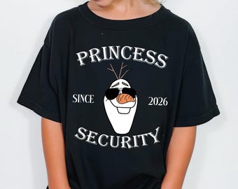 Olaf Princess Security Kids Shirt, Disney Princess Trip Tee, Kids Olaf Tee, Disney Princess Baby Onesie®, Frozen Olaf Toddler Sweatshirt