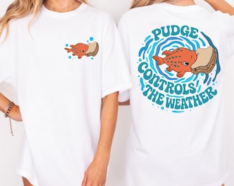 Lilo and Stitch T-Shirt, Pudge Controls The Weather Oversized Tee, Disney Pudge Fish Sandwich Shirt, Gift for Women