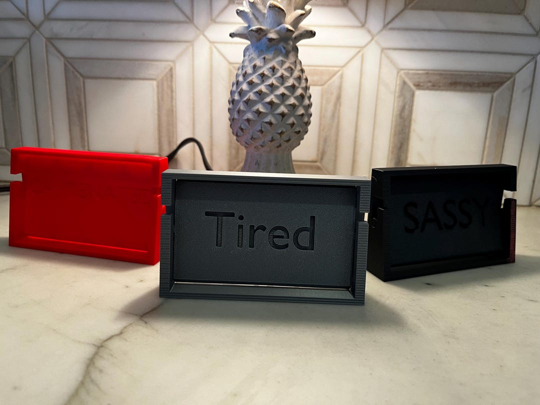 Paintable 2-side Desk Status Sign - Etsy