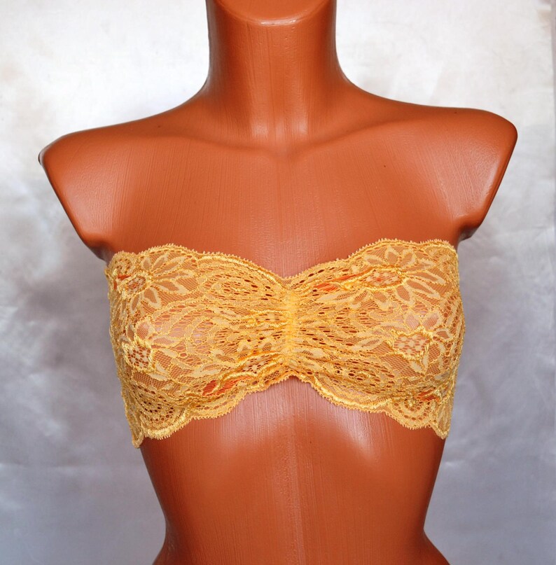 yellow lace bandeau