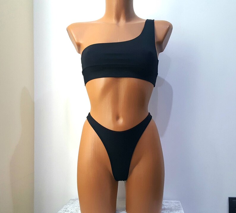 high waisted bikini with tank top