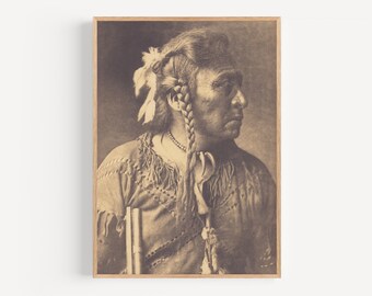 Horse Capture - Atsina, Edward Curtis Photography, Native America Wall Art, Native America Photography, Vintage Native America Photo.