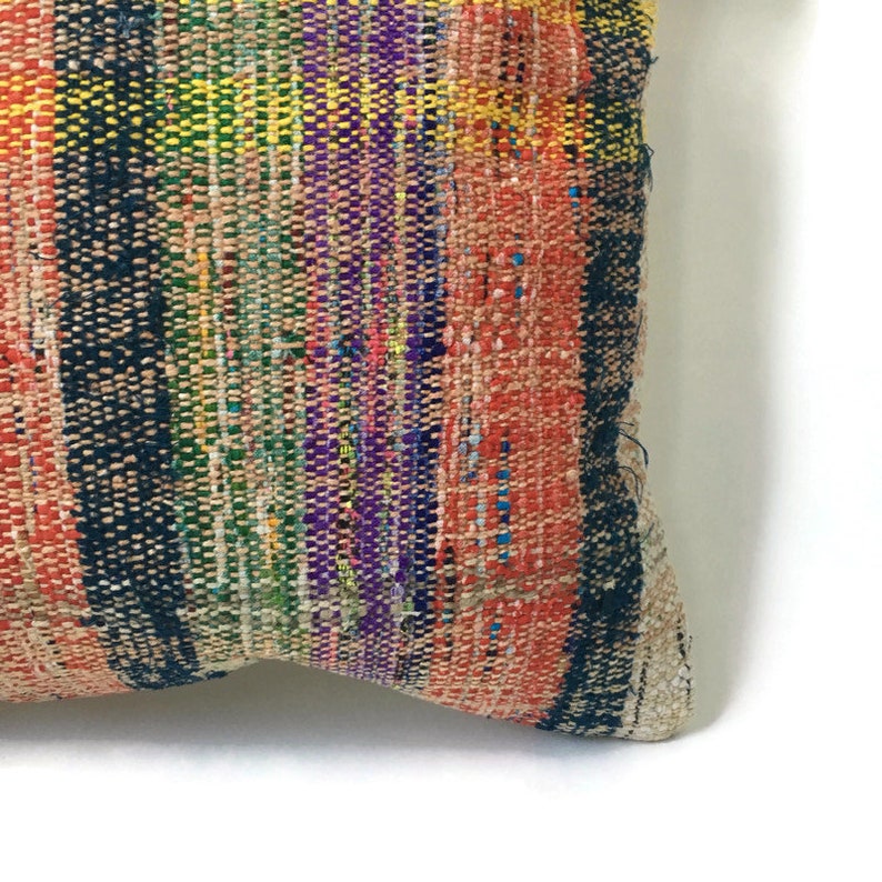 Decorative Pillow Turkish Pillow Yellow Striped Pillow Stripped Pillow Moroccan Pillow