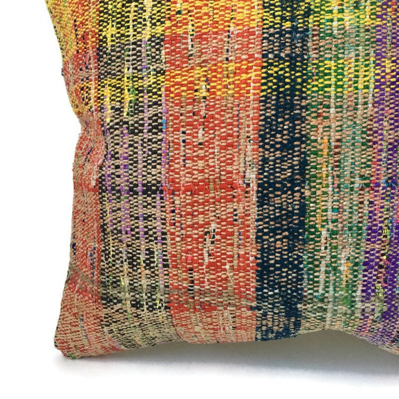 Decorative Pillow Turkish Pillow Yellow Striped Pillow Stripped Pillow Moroccan Pillow