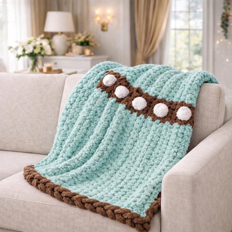 Hot Cocoa Mug Blanket Crochet Pattern – Chunky Cozy Hot Cocoa Mug Blanket Pattern PDF image 3