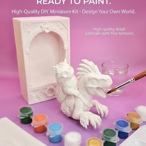DCC Princess Donut Mongo Book Nook, 3D Printed Miniature Kit, Ready to Paint Yourself