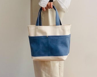 Bolsa pequena de lona artesanal (mini)