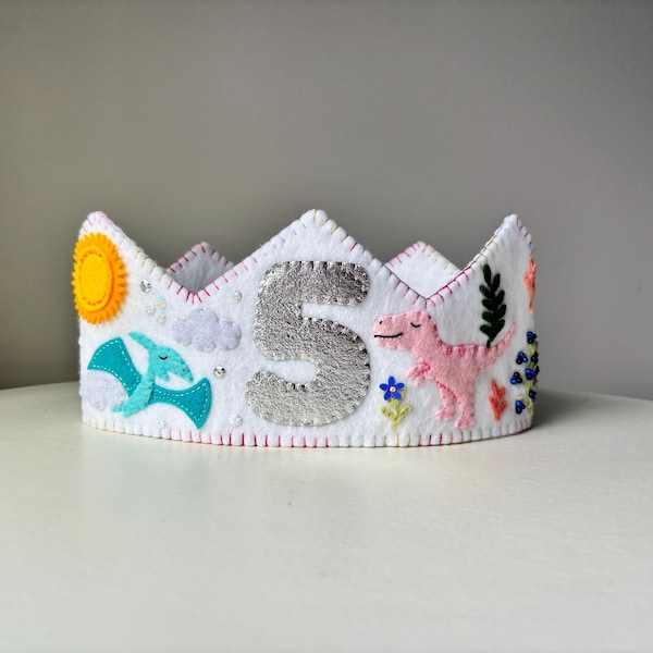 Handmade Felt Birthday Crown | Fully Customizable for Kids