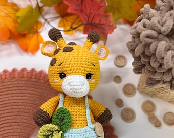 Crochet Giraffe Toy | Handmade Cotton Plush, Baby Shower Gift