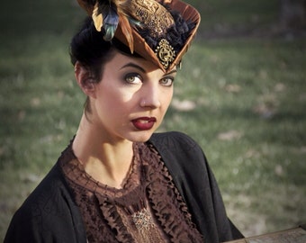 Steampunk Victorian Traveller Hat