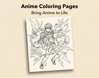 Anime Pop Idol Coloring Pages – Stage & Studio Scenes