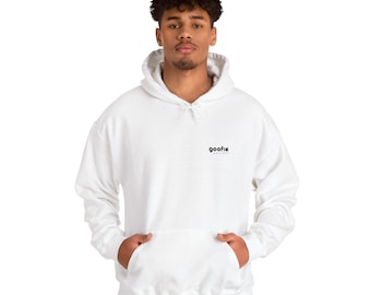 Goofie Gallery Logo Hoodie | Minimalist Unisex Sweatshirt | Cozy Pullover