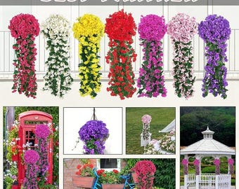 Adorno de pared con flores artificiales de violeta, decoración floral de seda, telón de fondo para bodas, fiestas en el jardín y decoración del hogar.