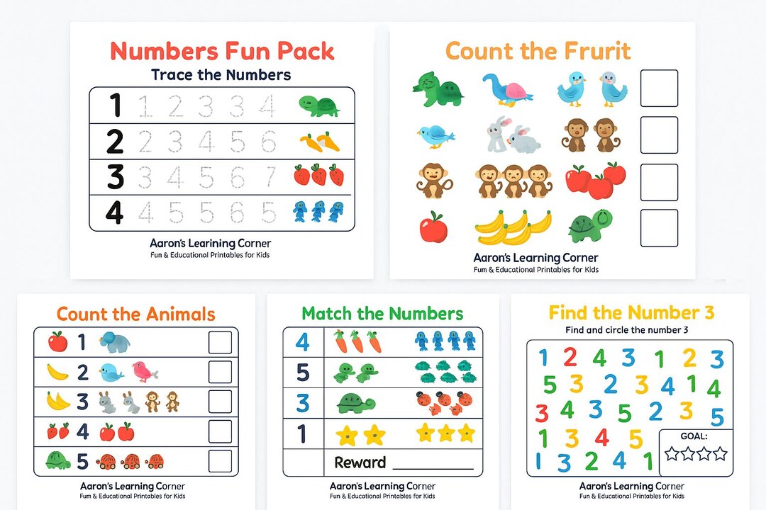 Update Daily Number Fun Number Fun Pack - Etsy