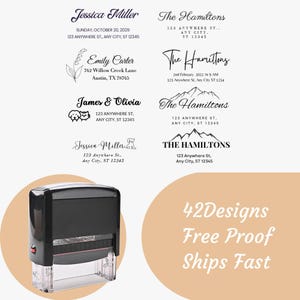 Zelfinktende adresstempel op maat, gepersonaliseerde adresstempel bruiloft, adresstempel retouradres voor enveloppen
