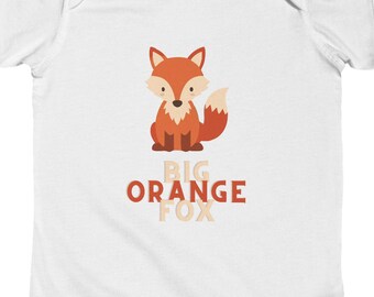 Orange Räv Babybody | Mjuk bomullsbody