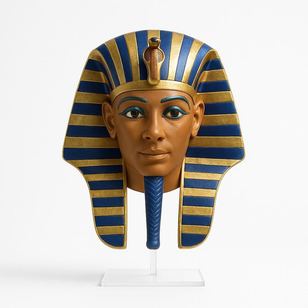 Gold Pharaoh King Tut Mask Headdress Nicky Bigs Cosplay Costume - Etsy