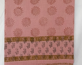 Pareo de algodón con estampado a mano: Pareo de algodón con estampado a mano, pareo de algodón con estampado a mano. Confeccionado con 100% algodón suave para la playa.