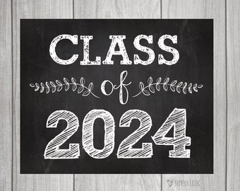 Class of 2024 sign | Etsy