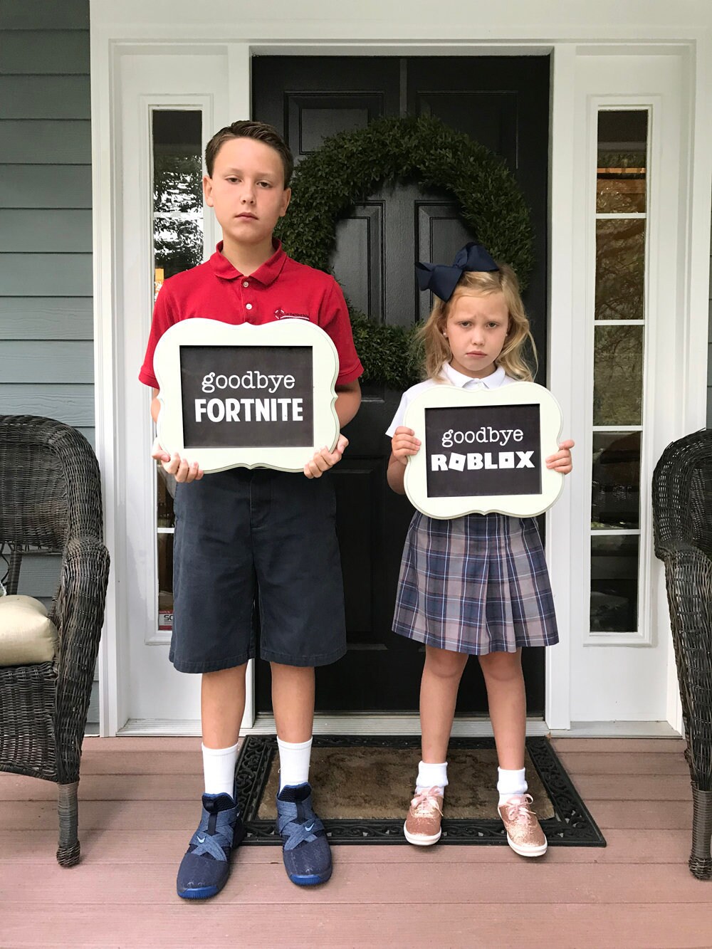 Goodbye Roblox And Goodbye Fortnite 2 First Day Of School Etsy - 50