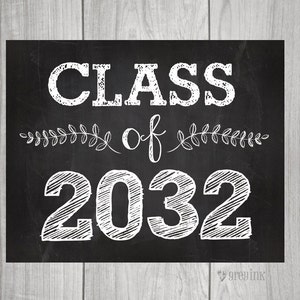 Class of 2032 Back to School Teacher Signs First Day of School Sign Teacher Signs image 2